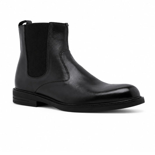 Bottines 3 Chelsea en Cuir Lisse: Noir