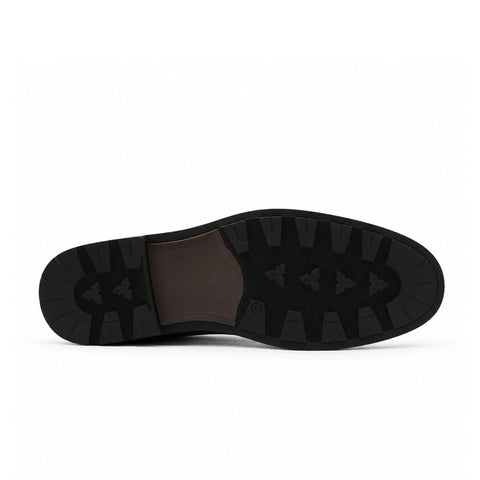 Bottines Jodhpur en Cuir: Noir à Boucle