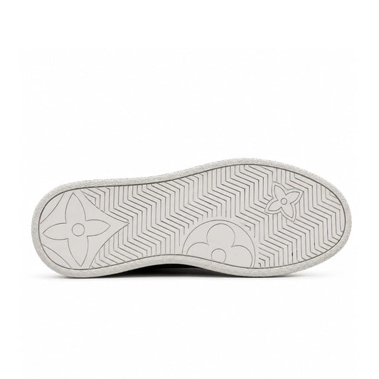 Baskets Basses en Cuir Lisse: Noir