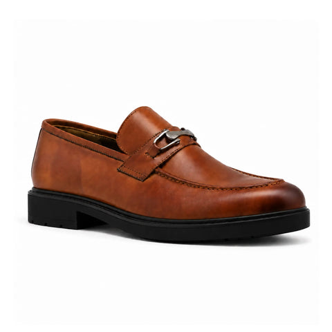 Mocassin à mors en cuir: Marron