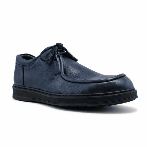 Derby 1 Casual en Cuir : Bleu