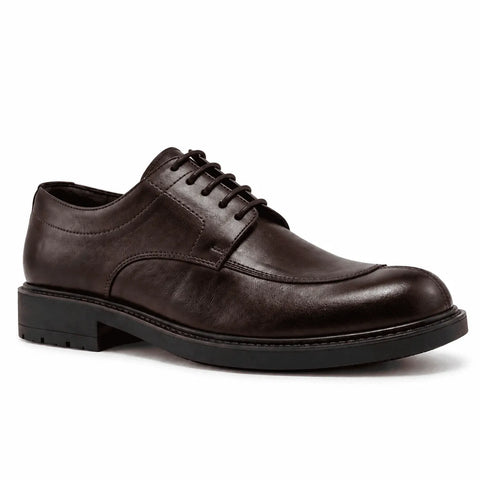 Derby 6 en cuir lisse: Marron