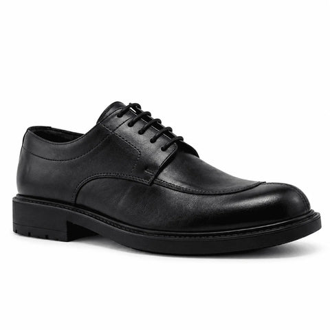 Derby 6 en cuir lisse: Noir