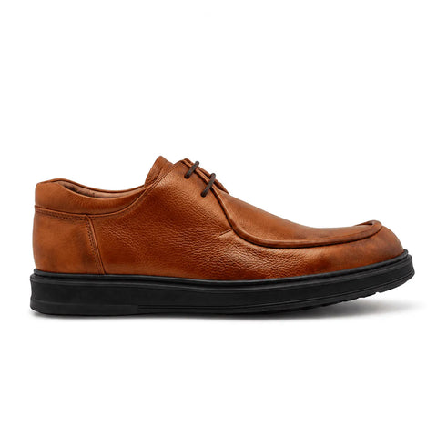 Derby 1 Casual en Cuir : Tabac
