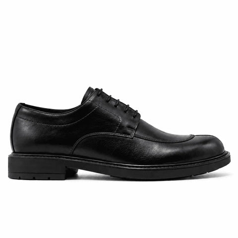 Derby 6 en cuir lisse: Noir