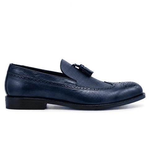 Mocassin à glands: Bleu