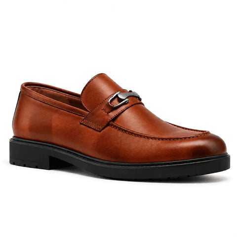 Mocassin à mors en cuir: Tabac