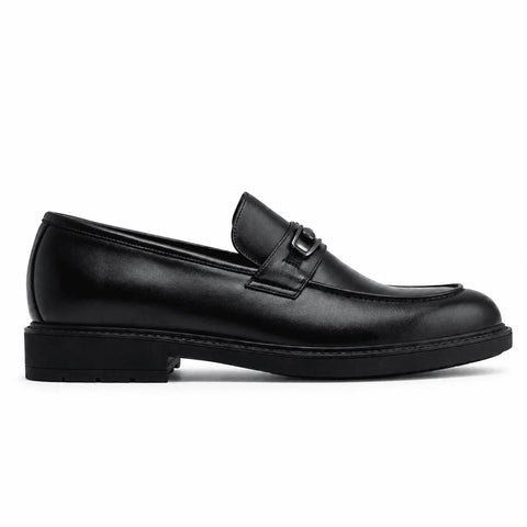Mocassin à mors en cuir: Noir